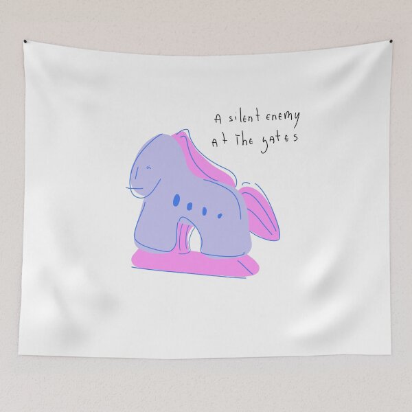 Item preview, Silent Enemy At The Gates Trojan Horse designed and sold by PeaceTypo.