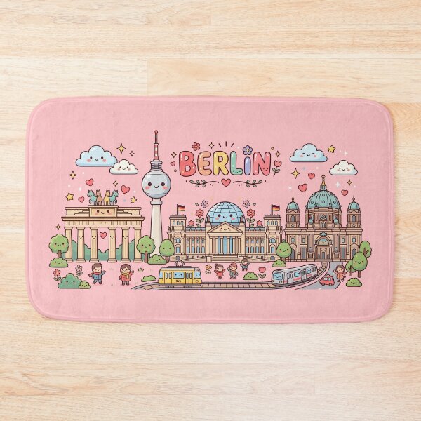 Item preview, Cute Kawaii Berlin Skyline designed and sold by Amir Faysal.