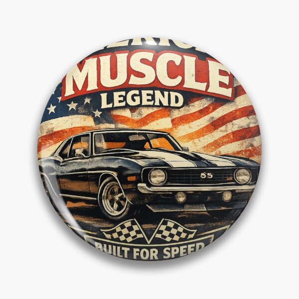 Item preview, AmericanMuscleLegendEagleEdition–VintagePatrioticClassicCarArt designed and sold by Ivory Code.