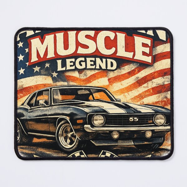 Item preview, AmericanMuscleLegendEagleEdition–VintagePatrioticClassicCarArt designed and sold by Ivory Code.