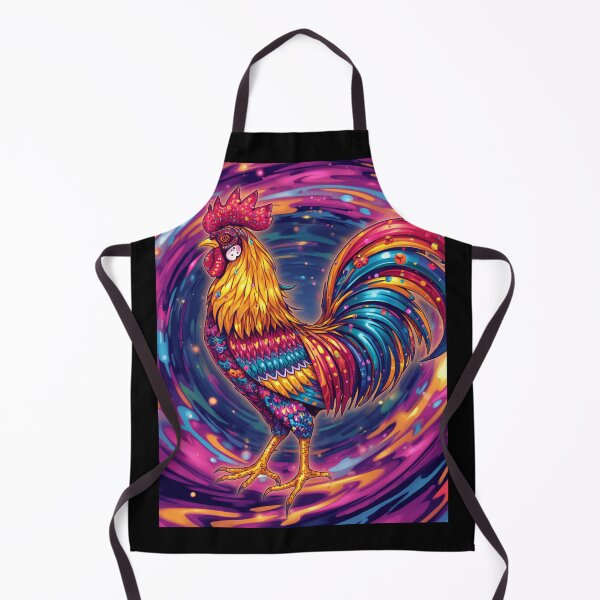 Item preview, Psychedelic rooster designed and sold by whatthefoxsays.