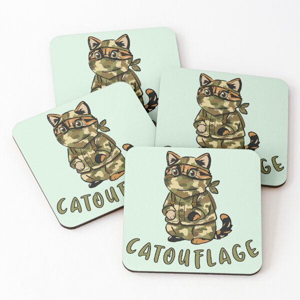 Item preview, Catouflage Cat | Cute Camouflage Kitty Pun designed and sold by Fun Funky Designs.