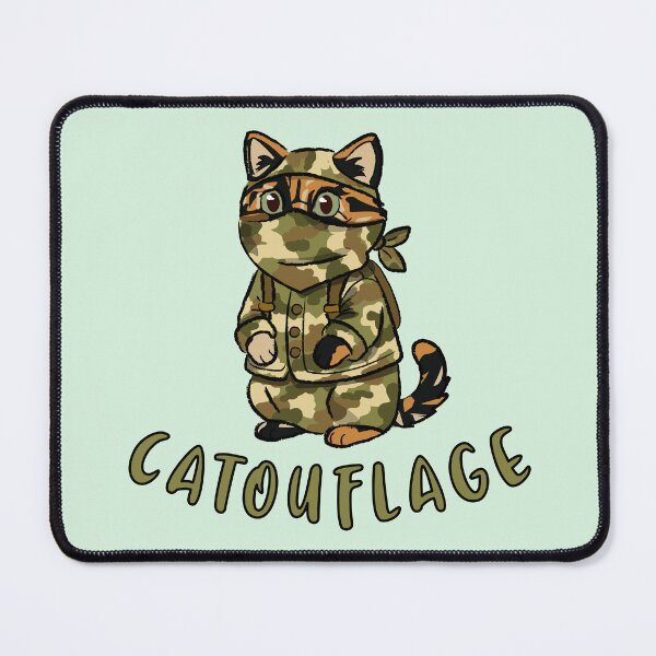 Item preview, Catouflage Cat | Cute Camouflage Kitty Pun designed and sold by Fun Funky Designs.