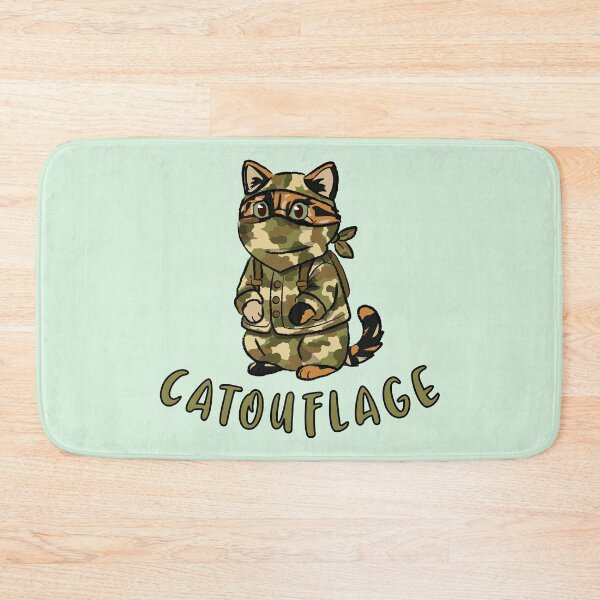Item preview, Catouflage Cat | Cute Camouflage Kitty Pun designed and sold by Fun Funky Designs.