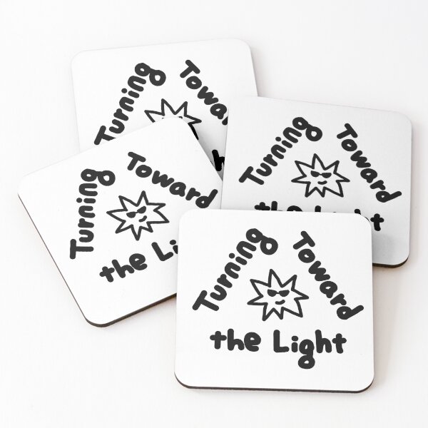 Item preview, Cute Sun Illustration, Turning Toward the Light Inspirational Quote, Hand Drawn Positive Doodle designed and sold by DaisyRooDesign.