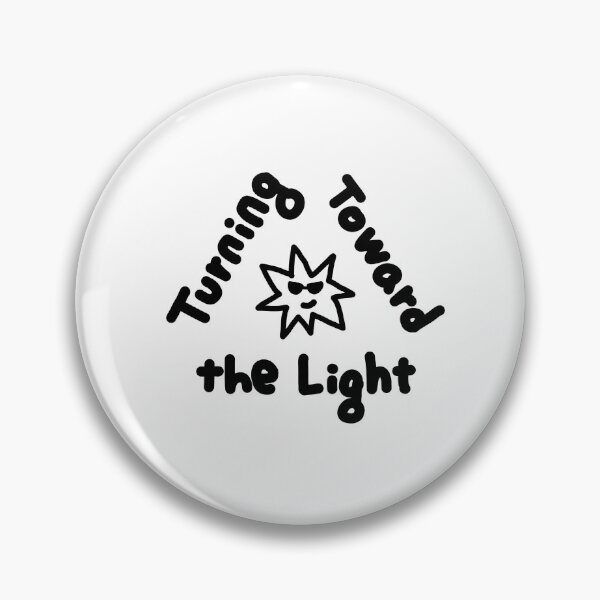 Item preview, Cute Sun Illustration, Turning Toward the Light Inspirational Quote, Hand Drawn Positive Doodle designed and sold by DaisyRooDesign.