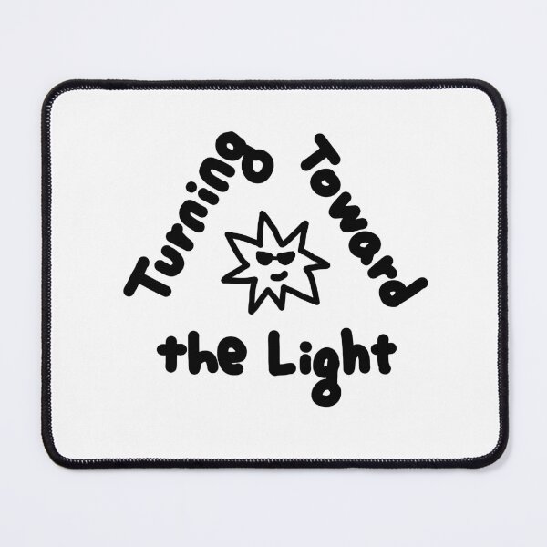 Item preview, Cute Sun Illustration, Turning Toward the Light Inspirational Quote, Hand Drawn Positive Doodle designed and sold by DaisyRooDesign.