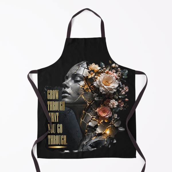 Item preview, Grow Through What You Go Through - Kintsugi Surreal Flower Art Sticker designed and sold by Scro-Ciob-Shop.