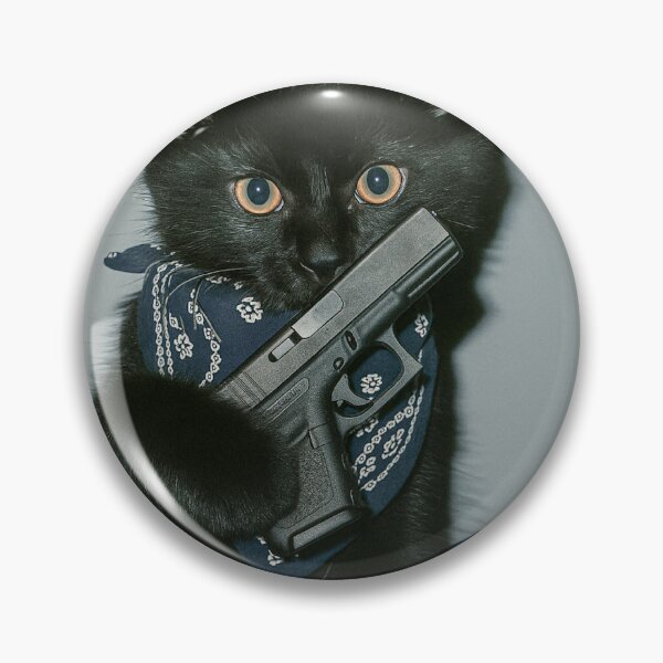 Item preview, Funny Black Cat Gang Meme Design designed and sold by StevenCrandall.