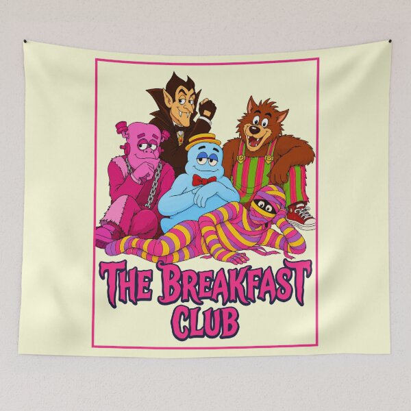 Item preview, The Breakfast Club Monster Cereal 80s Movie Parody with Retro Mascots designed and sold by TobinHood.