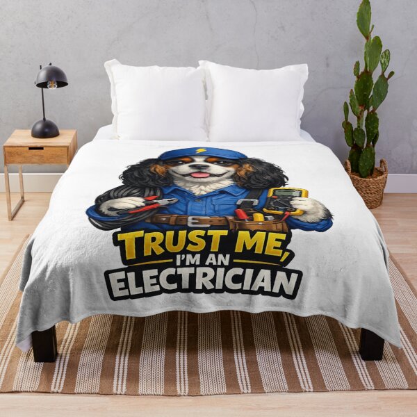 Item preview, Trust Me, I'm an Electrician Tri Cavalier designed and sold by SpottyRainbow.