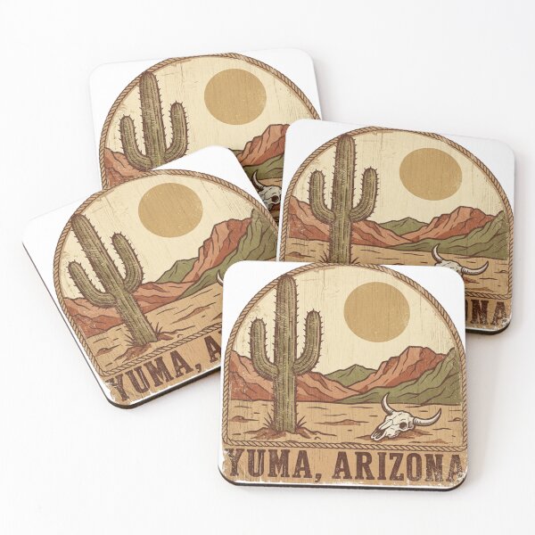 Item preview, Yuma Arizona Desert - Vintage Western Cactus Design designed and sold by ShirtsUp-Lane.