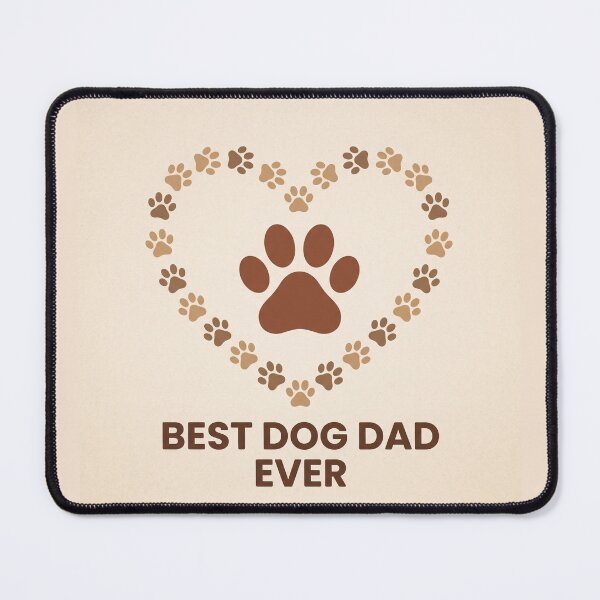 Item preview, Best Dog Dad Ever Shirt | Cute Paw Print Heart Dog Dad Gift Tee designed and sold by DmaarGroup.