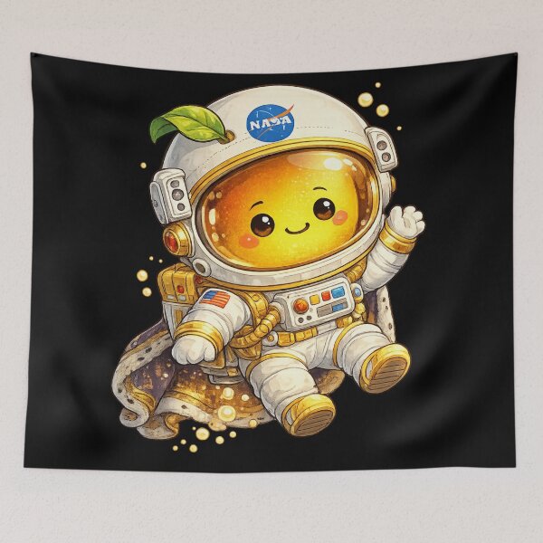 Item preview, Cute NASA Astronaut Mango Space Suit Funny Kawaii Fruit Design designed and sold by irfanshikh.