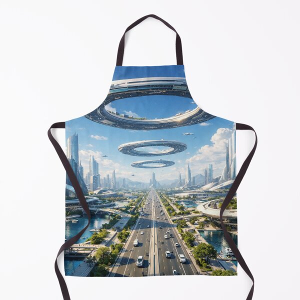 Item preview, Floating future metropolis vision designed and sold by Sigtrix.