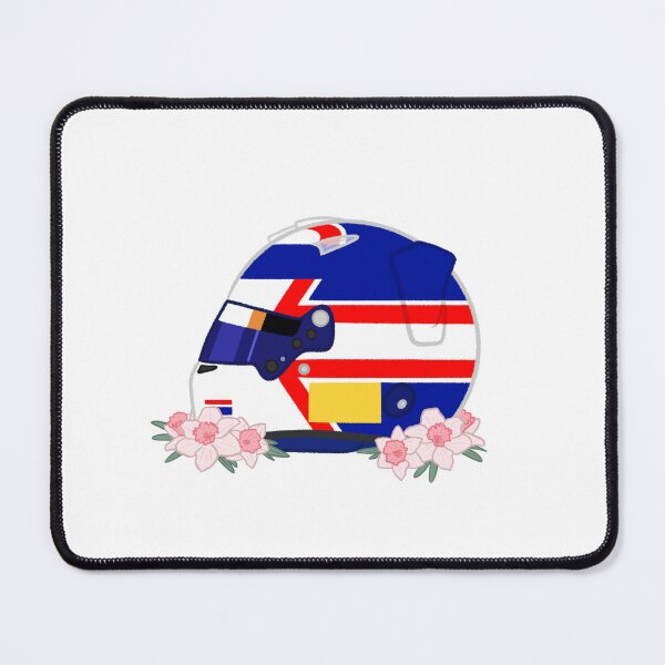 Item preview, Alex Albon 2026 Barcelona Helmet With Flowers  designed and sold by OriDraws.