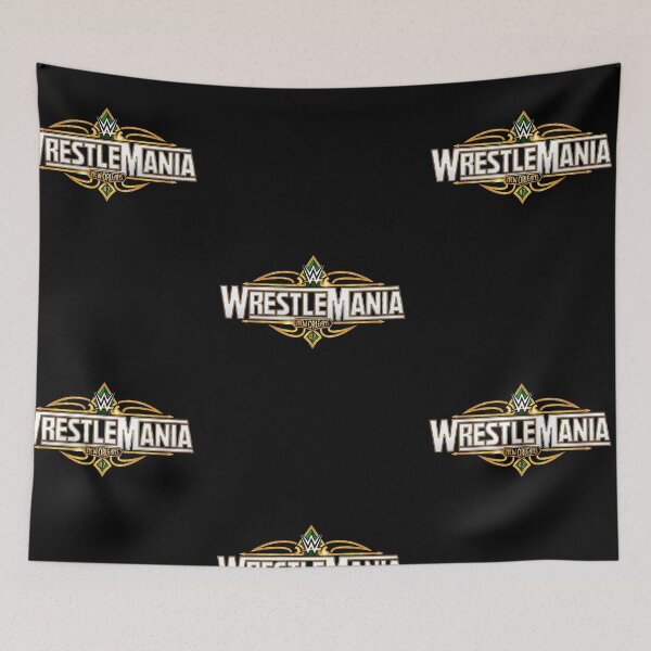 Item preview, WrestleMania New Orleans Vintage Logo Art designed and sold by Velvet-Mirage.