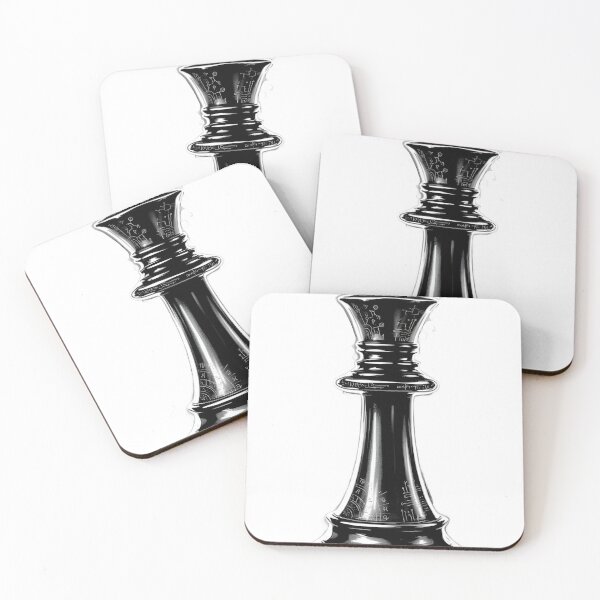 Item preview, The Sovereign Cryptic: Abstract Ink Chess King designed and sold by Silent.Lines.