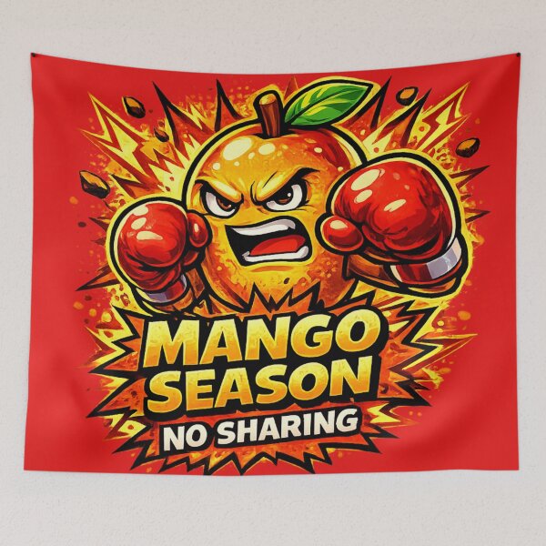 Item preview, Mango Season No Sharing Funny Angry Mango Boxing Quote Design designed and sold by irfanshikh.
