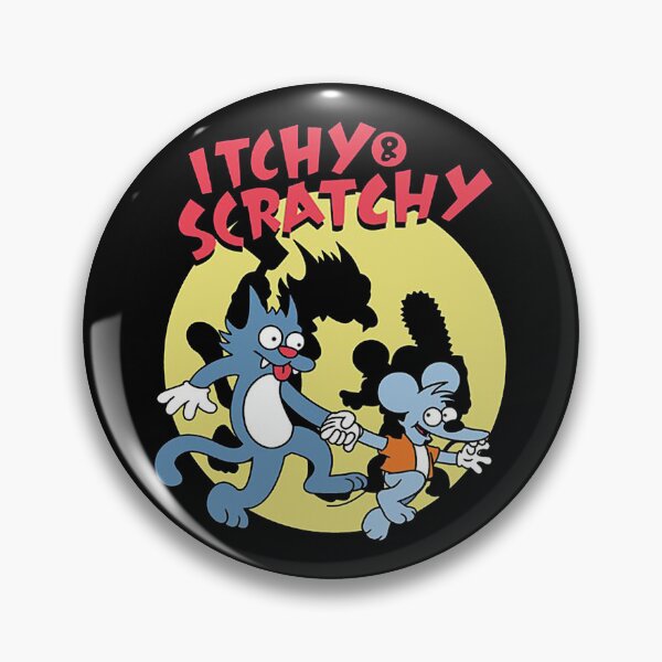 Item preview, Itchy and Scratchy Retro Cartoon Silhouette designed and sold by RustBloomart.