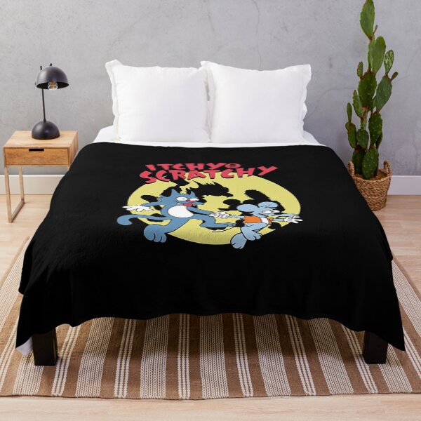 Item preview, Itchy and Scratchy Retro Cartoon Silhouette designed and sold by RustBloomart.