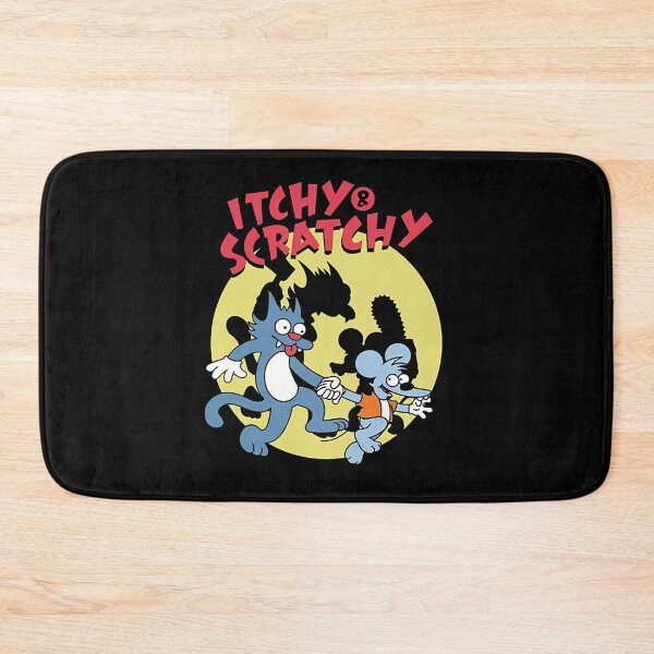Item preview, Itchy and Scratchy Retro Cartoon Silhouette designed and sold by RustBloomart.