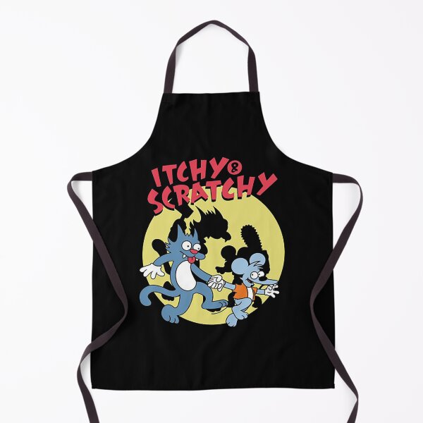 Item preview, Itchy and Scratchy Retro Cartoon Silhouette designed and sold by RustBloomart.