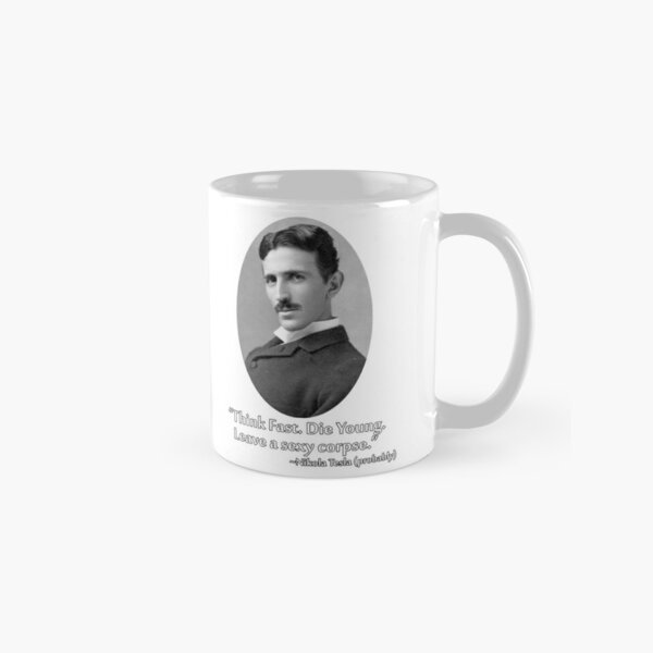 Nikola Tesla - Famous Scientists Series Coffee or Tea Mug, Latte Size –  Neurons Not Included™