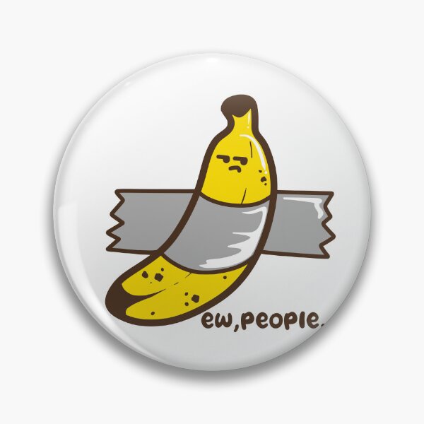 Item preview, Ew, people - grumpy banana tape art  designed and sold by aStro678.
