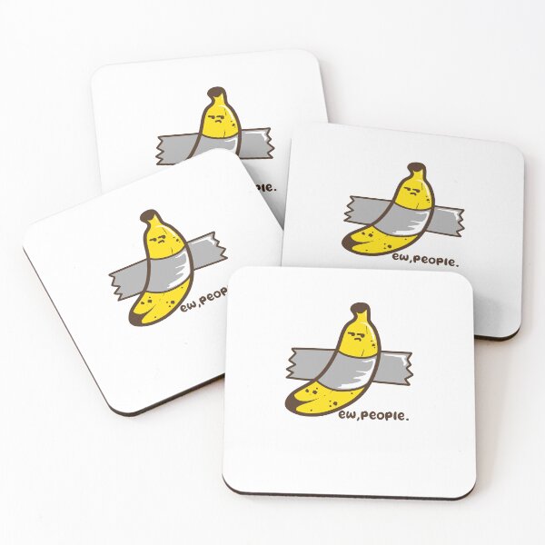 Item preview, Ew, people - grumpy banana tape art  designed and sold by aStro678.