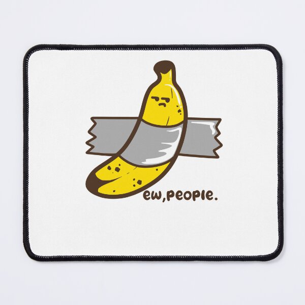 Item preview, Ew, people - grumpy banana tape art designed and sold by aStro678.