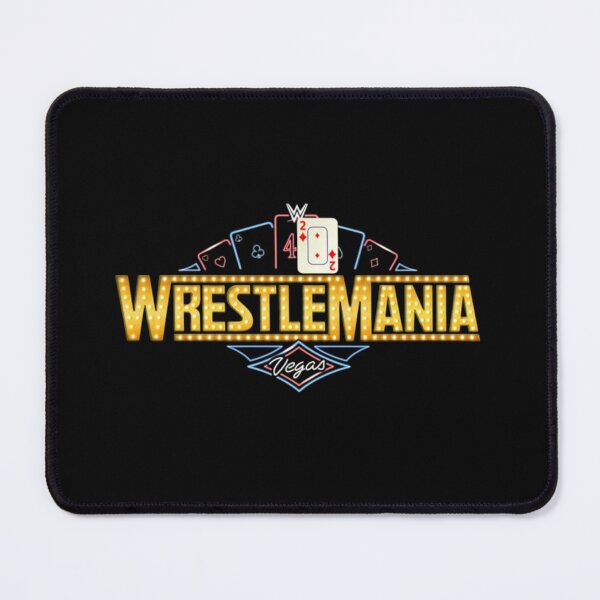 Item preview, WrestleMania Vegas Neon Casino Style Logo designed and sold by Velvet-Mirage.