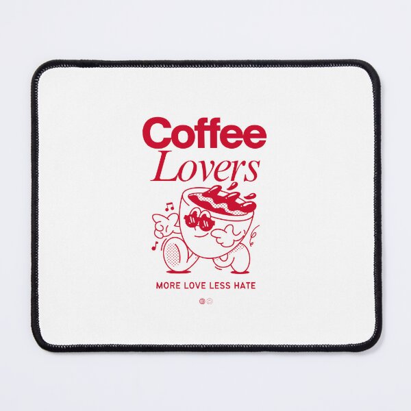 Item preview, Red and white illustrated Cofee lovers tshirt designed and sold by SVSocialH.