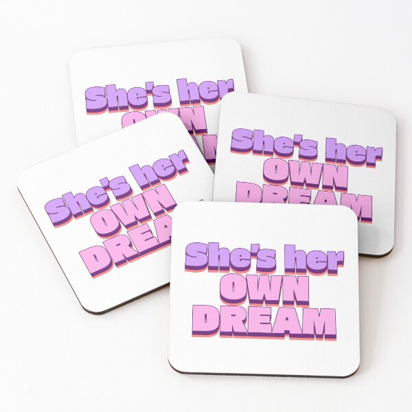 Item preview, She Is Her Own Dream – Inspirational Feminist Quote Typography Design designed and sold by GlimmerAura.