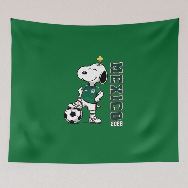 Item preview, Mexico Soccer Snoopy Woodstock designed and sold by DesignForYou79.