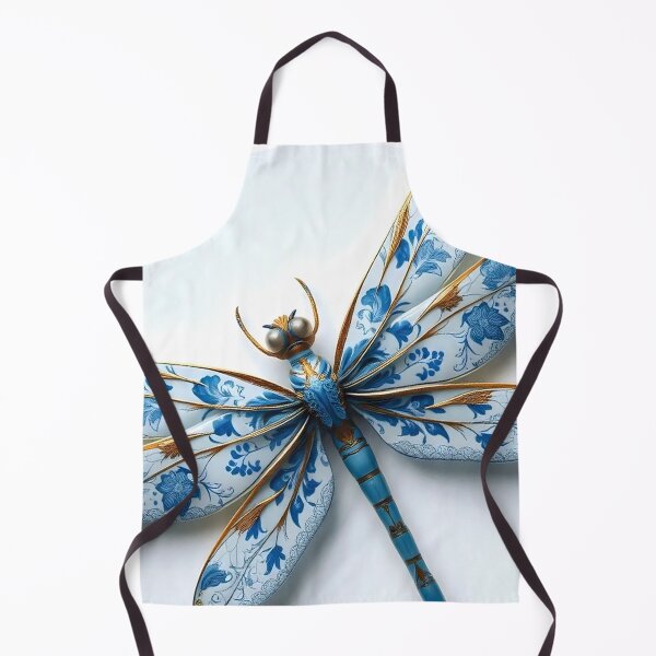 Item preview, White and blue Porcelain Dragonfly designed and sold by Selena-V.