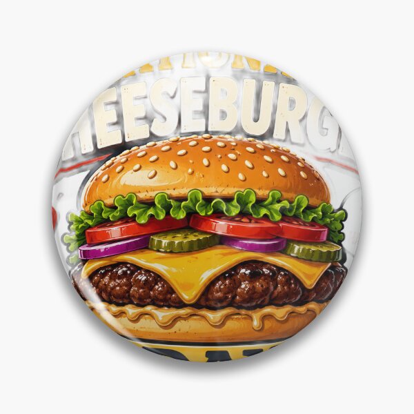 Item preview, Happy National Cheeseburger Day Sticker designed and sold by Artisan Finds Online.