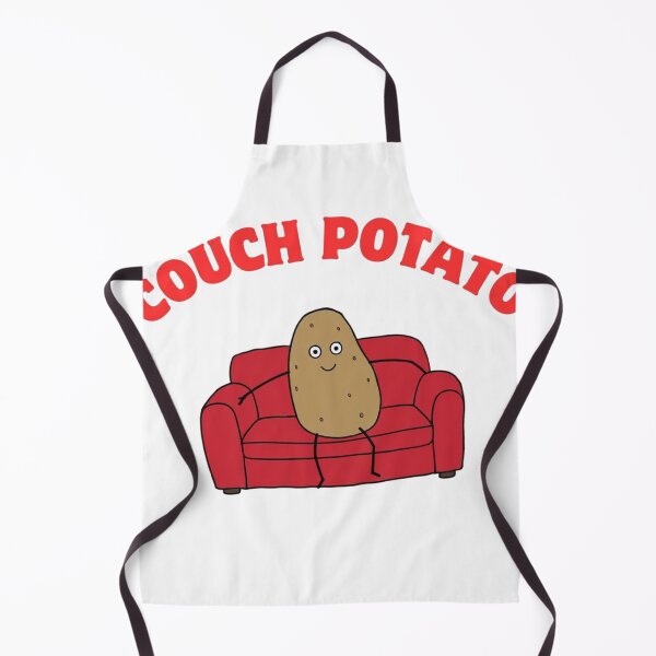 Item preview, Cute Couch Potato Cartoon Sitting on a Red Sofa – Funny Lazy Day Design designed and sold by MemesCreate1.