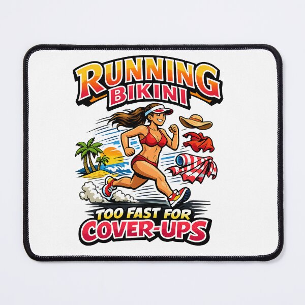 Item preview, Too Fast for Cover-Ups Running Bikini designed and sold by DPBTees70.