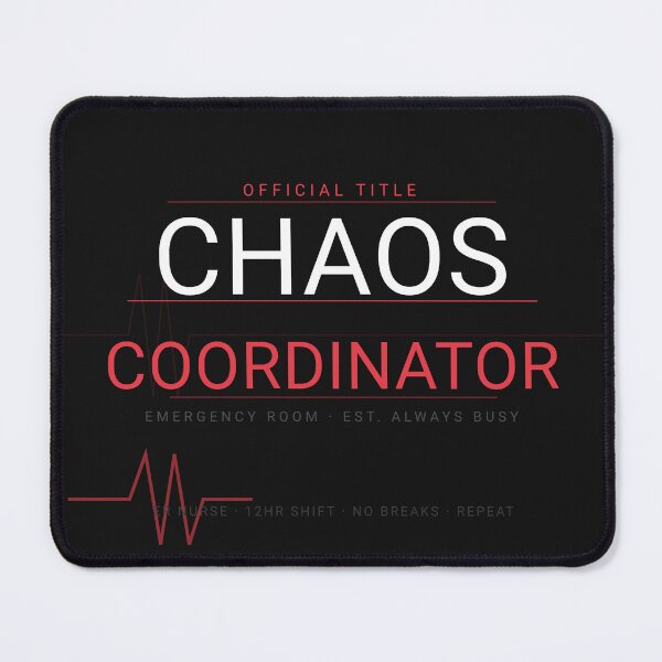 Item preview, Chaos Coordinator ER Nurse Shirt Funny Emergency Room Nursing Gift designed and sold by Urbancraftup.