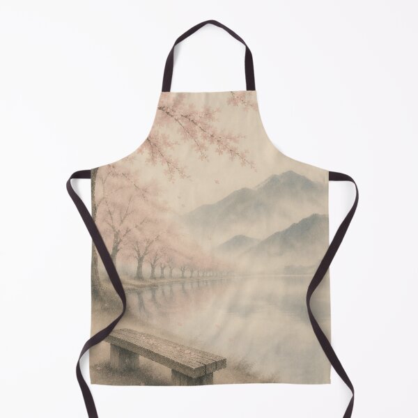 Item preview, Waiting in Silence | Japandi Sakura Zen Wall Art designed and sold by SereniBloom.