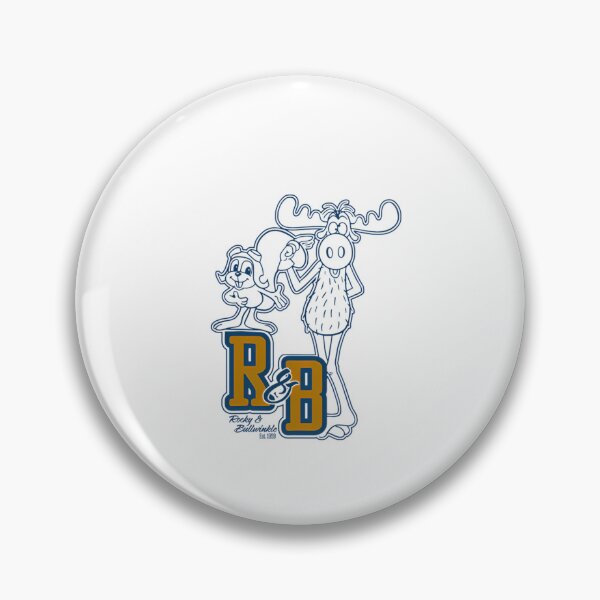 Item preview,  Rocky Bullwinkle Mens Collegiate Line Art designed and sold by EviBenbato.