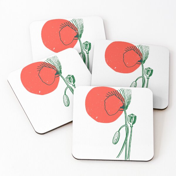 Item preview, Poppy flower with red circle designed and sold by pixel_werk.