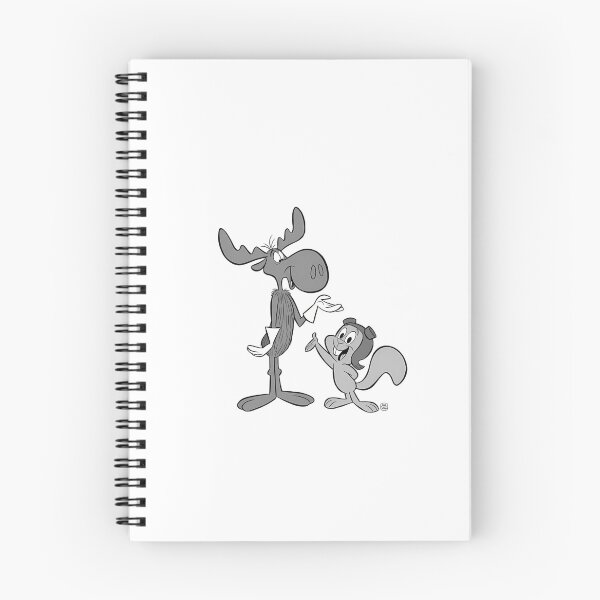 Item preview, Rocky And Bullwinkle In Black And White designed and sold by EviBenbato.