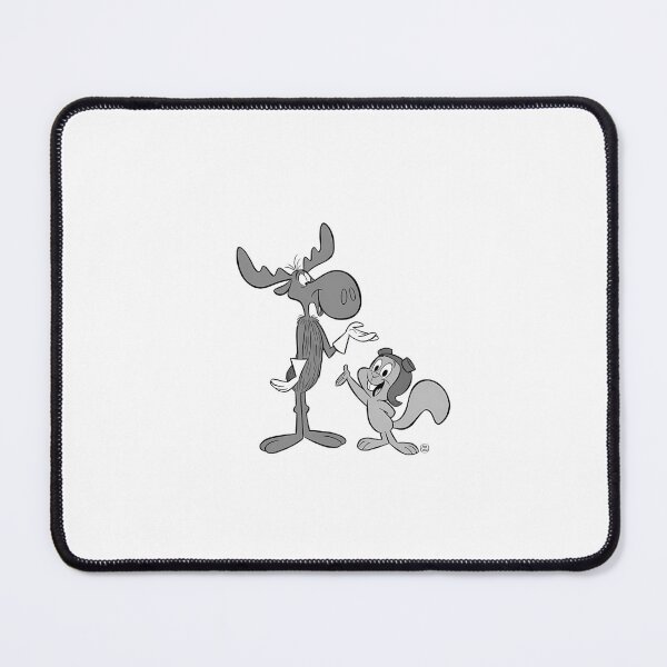 Item preview, Rocky And Bullwinkle In Black And White designed and sold by EviBenbato.