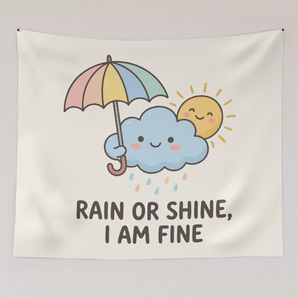 Item preview, Rain Or Shine I Am Fine designed and sold by Amir Faysal.
