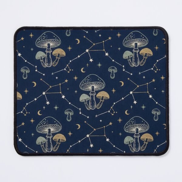 Item preview, Midnight Mushroom Constellation Forest Pattern designed and sold by StickyGuys.
