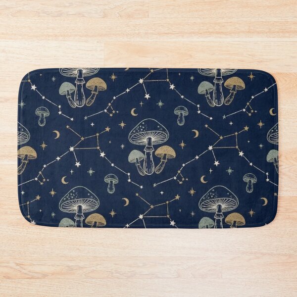 Item preview, Midnight Mushroom Constellation Forest Pattern designed and sold by StickyGuys.