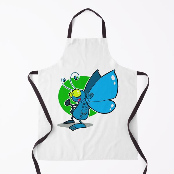 Item preview, Funny Cartoon Butterfly Quirky Blue Insect Art designed and sold by Richcameroart.