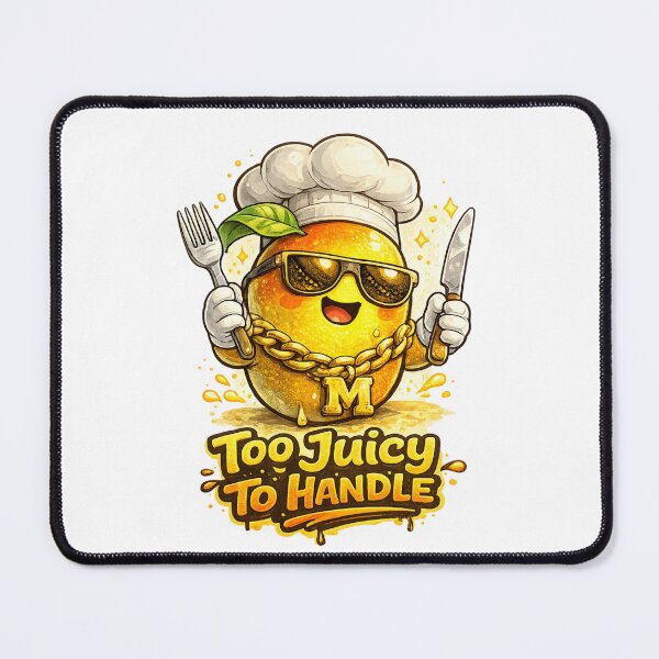 Item preview, Too Juicy To Handle Funny Chef Mango Gold Chain Design designed and sold by irfanshikh.